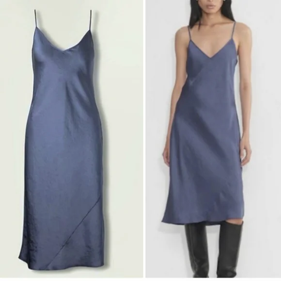 ARITZIA Wilfred Satin Slip Dress - Picture 1 of 15